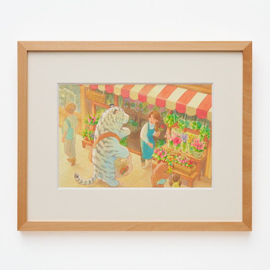 原画『花宿る町』