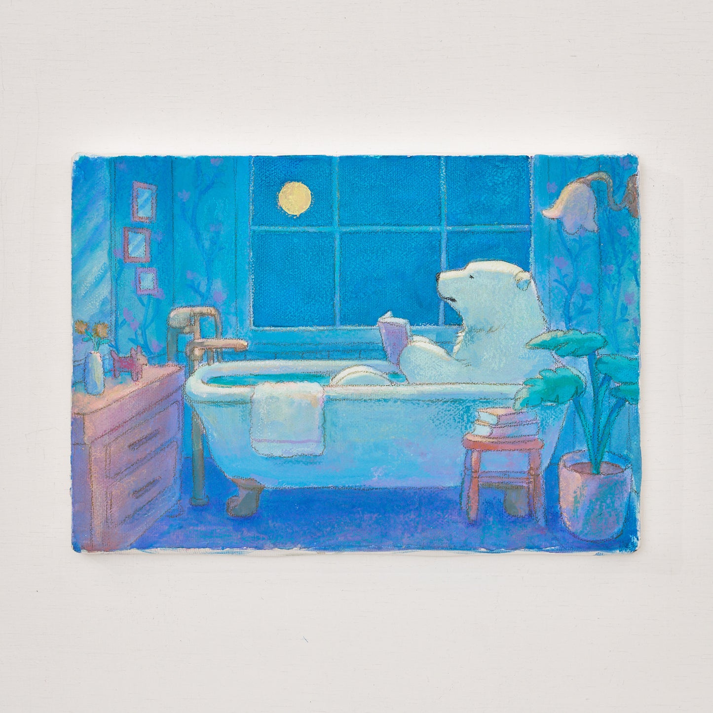 原画『深くさびしい夜の底で君は何を想うの』