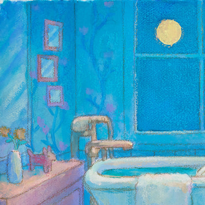 原画『深くさびしい夜の底で君は何を想うの』