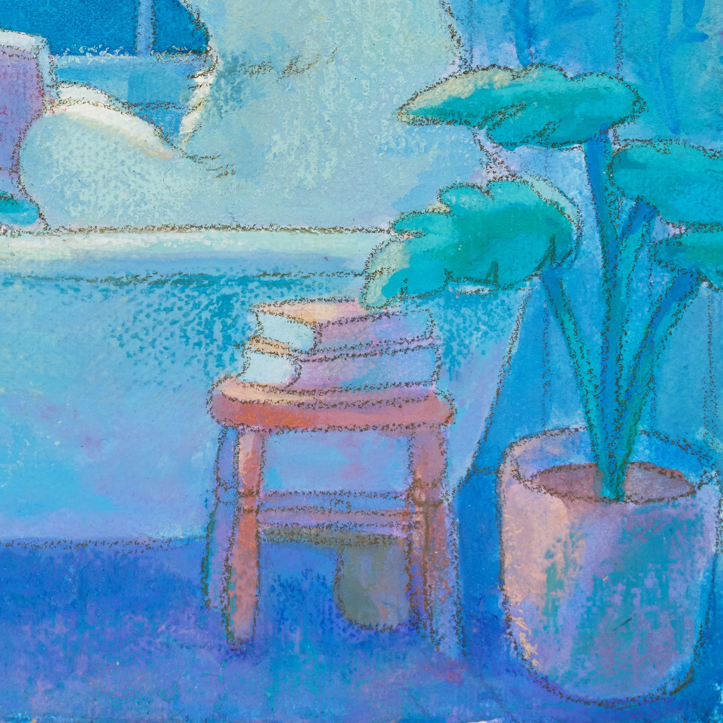 原画『深くさびしい夜の底で君は何を想うの』